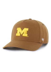 47 Brown Michigan Wolverines Carhartt Hitch Adjustable Hat