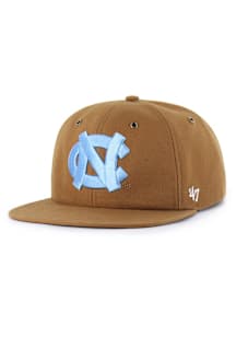 47 North Carolina Tar Heels Brown Carhartt Captain RL Mens Snapback Hat
