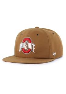 Ohio State Buckeyes 47 Carhartt Captain RL Mens Snapback - Brown