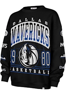 47 Dallas Mavericks Womens Black City Edition Go Big Crew Sweatshirt