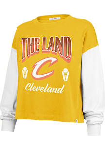 47 Cleveland Cavaliers Womens Orange City Edition City Drop LS Tee