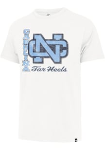 47 North Carolina Tar Heels White Phase Out Franklin Short Sleeve Fashion T Shirt