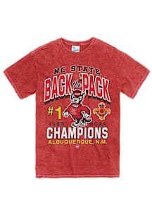 47 NC State Wolfpack Red Locker Vintage Tubular Short Sleeve Fashion T Shirt