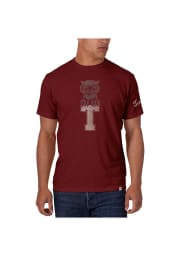 47 Temple Owls Cardinal Two Peat Short Sleeve Fashion T Shirt