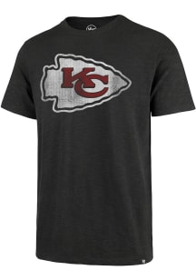 47 Kansas City Chiefs Charcoal Scrum Short Sleeve Fashion T Shirt