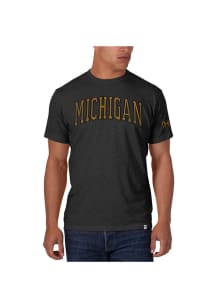 47 Michigan Wolverines Charcoal Two Peat Short Sleeve Fashion T Shirt