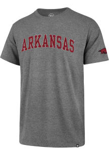 47 Arkansas Razorbacks Grey Arch Short Sleeve Fashion T Shirt