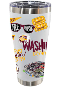 Washington Commanders Cheer 30oz Stainless Steel Tumbler - White