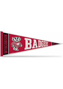 Wisconsin Badgers Rally Standard 12x30 Pennant - Gold