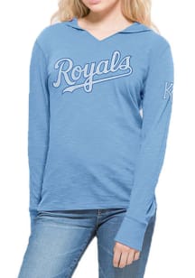 47 Kansas City Royals Womens Light Blue Primetime Hooded Sweatshirt