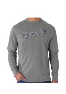 47 Kansas City Royals Grey Scrum Long Sleeve Fashion T Shirt