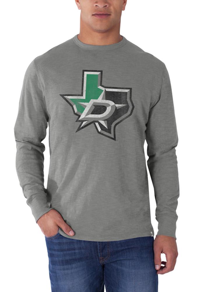 47 Dallas Stars Grey Scrum Long Sleeve Fashion T Shirt