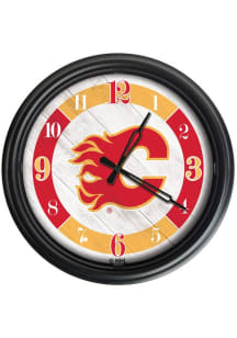 Calgary Flames Outdoor LED Wall Clock