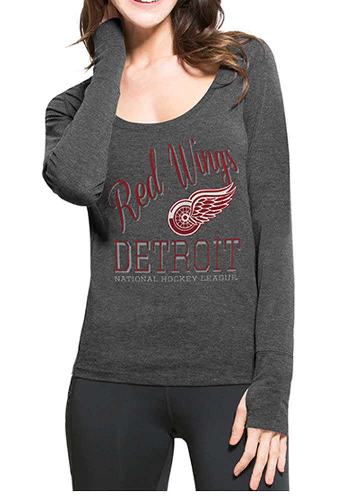 47 Detroit Red Wings Womens Black Shift Dash Athleisure Tee