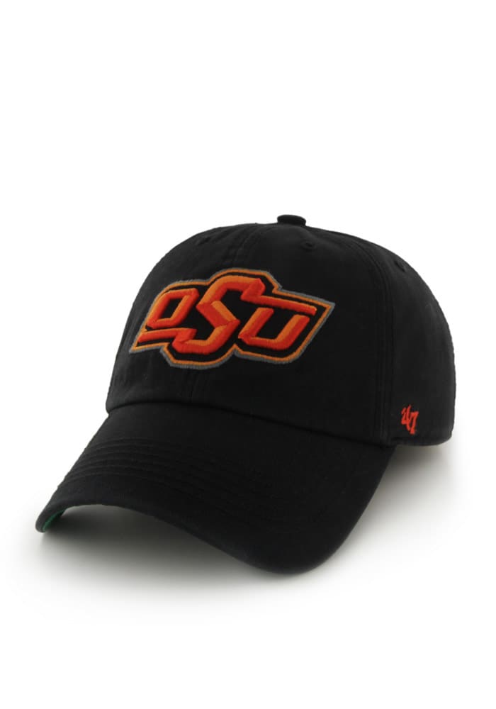 47 Oklahoma State Cowboys Mens Black `47 Franchise Fitted Hat