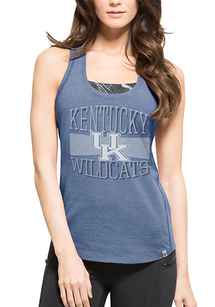 47 Kentucky Wildcats Womens Blue High Point Tank Tank Top