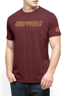 47 Central Michigan Chippewas Maroon Two Peat Short Sleeve Fashion T Shirt