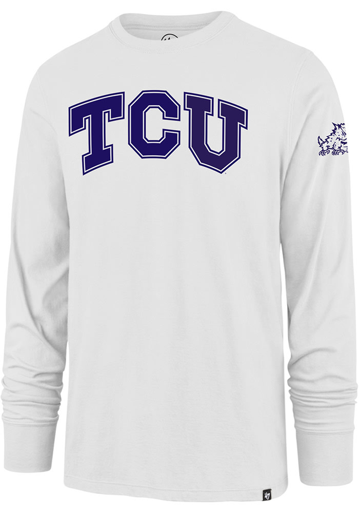 47 TCU Horned Frogs White All Pro Team Long Sleeve Fashion T Shirt