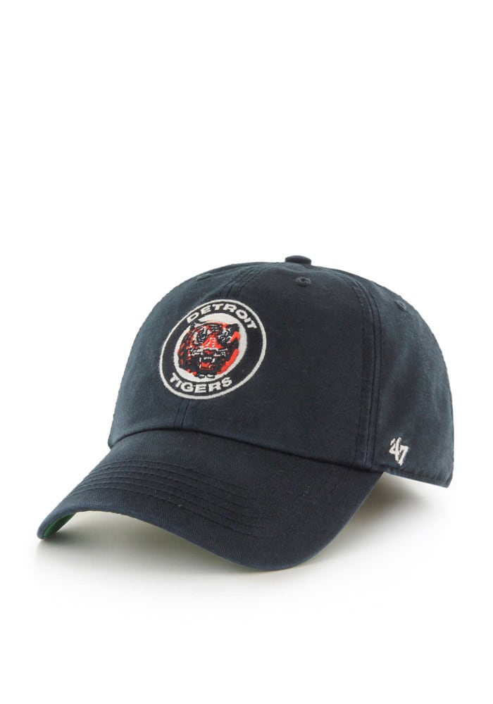 Detroit Tigers 47 Brand Road Franchise Fitted Hat - Vintage Navy