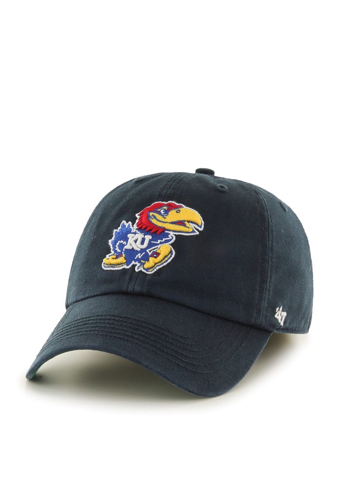 47 Kansas Jayhawks Mens Navy Blue `47 Franchise Fitted Hat