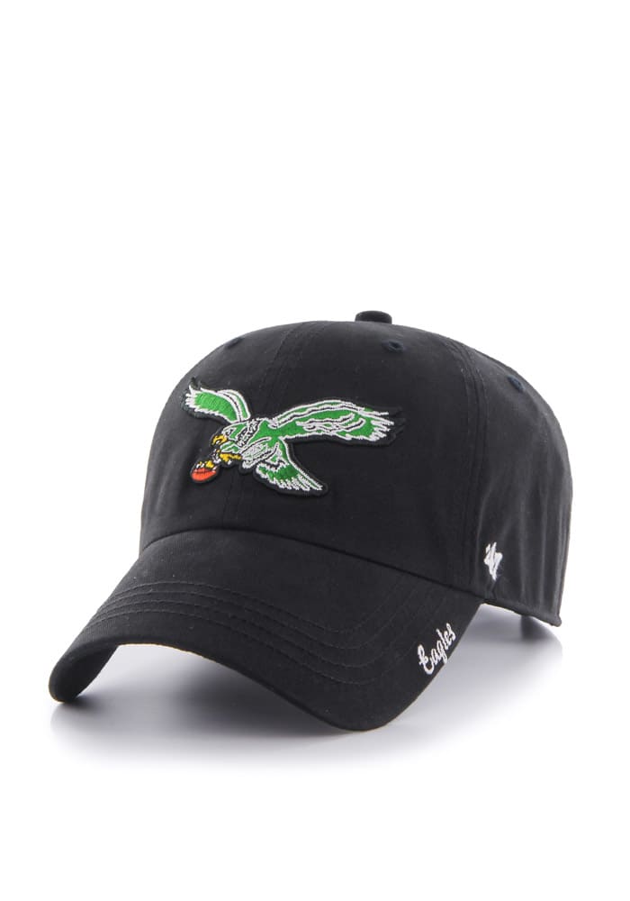 47 Philadelphia Eagles Black Miata Clean Up Womens Adjustable Hat