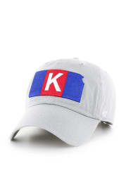 47 Kansas Jayhawks Historical B-ball Adjustable Hat - Grey