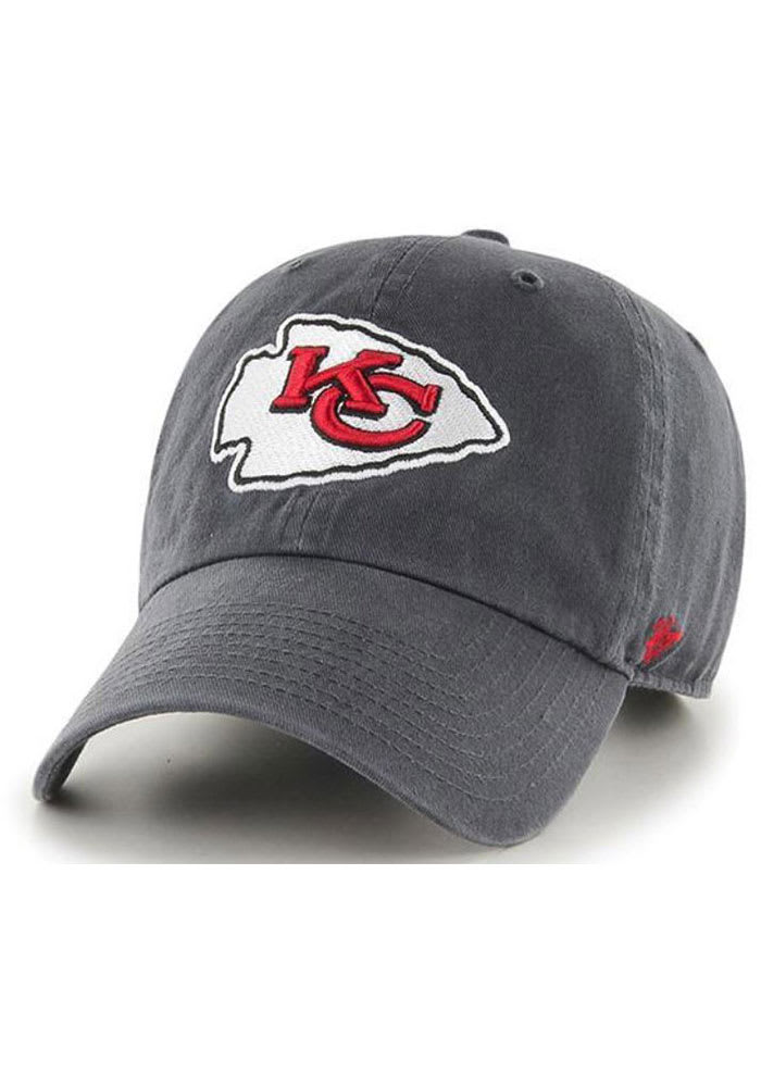 47 Kansas City Chiefs Baby Clean Up Adjustable Hat - Charcoal