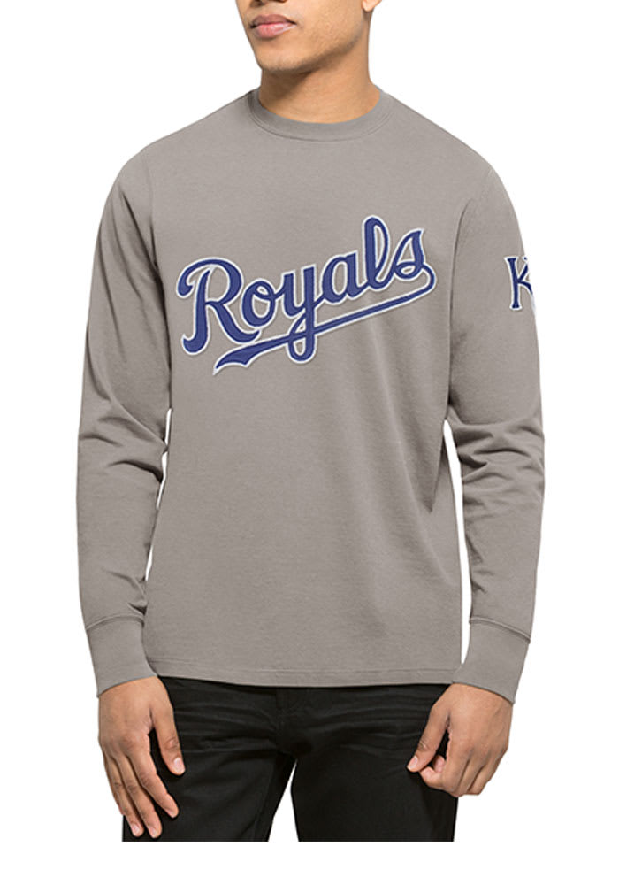 47 Kansas City Royals Grey Fieldhouse Long Sleeve Fashion T Shirt