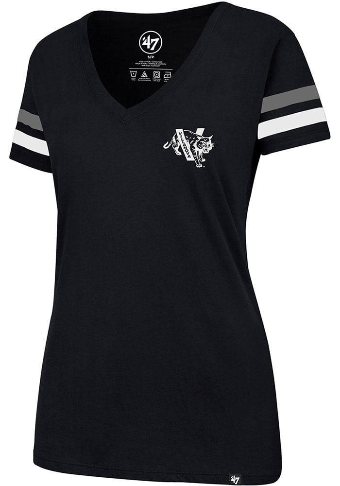 47 Villanova Wildcats Womens Navy Blue Post Season V-Neck T-Shirt