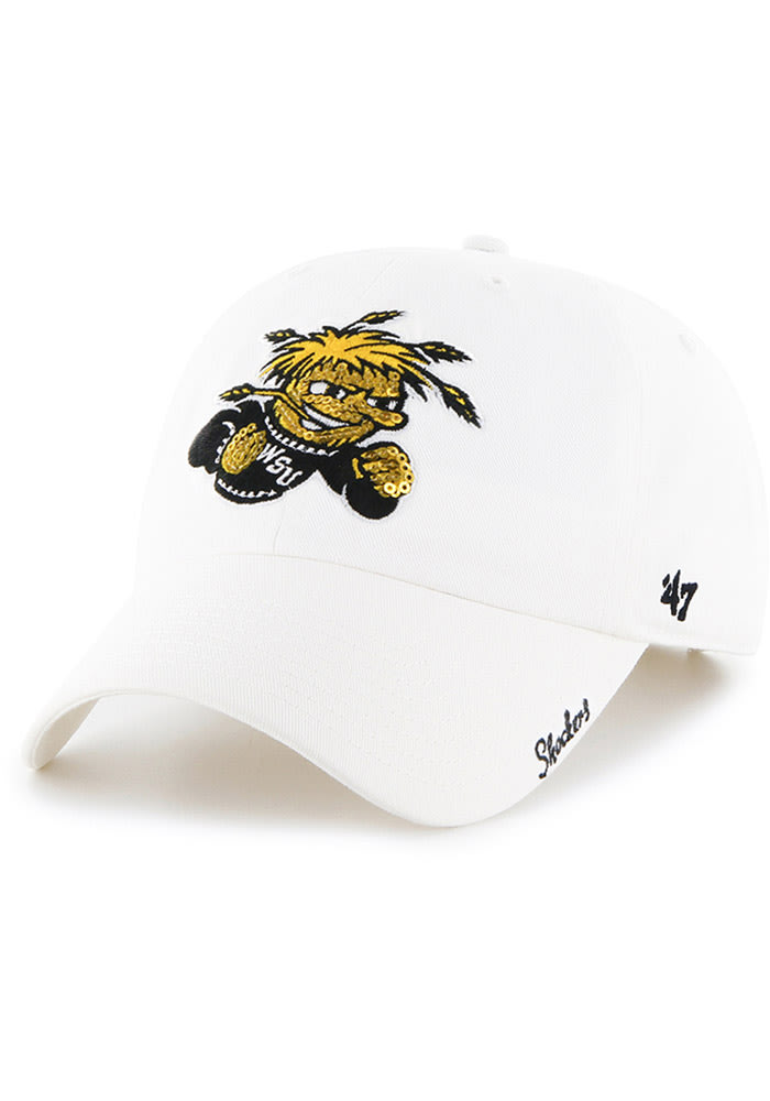47 Wichita State Shockers White Sparkle Clean Up Womens Adjustable Hat