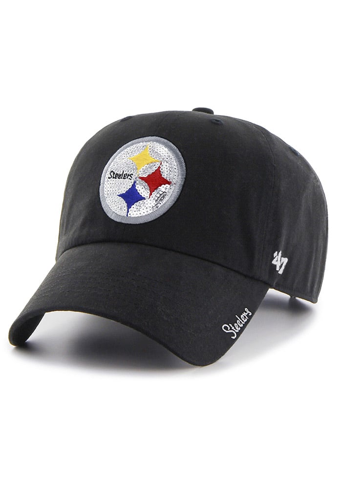 47, Accessories, Womens Pittsburgh Steelers Hat Black Sequin Hat W  Embroidery