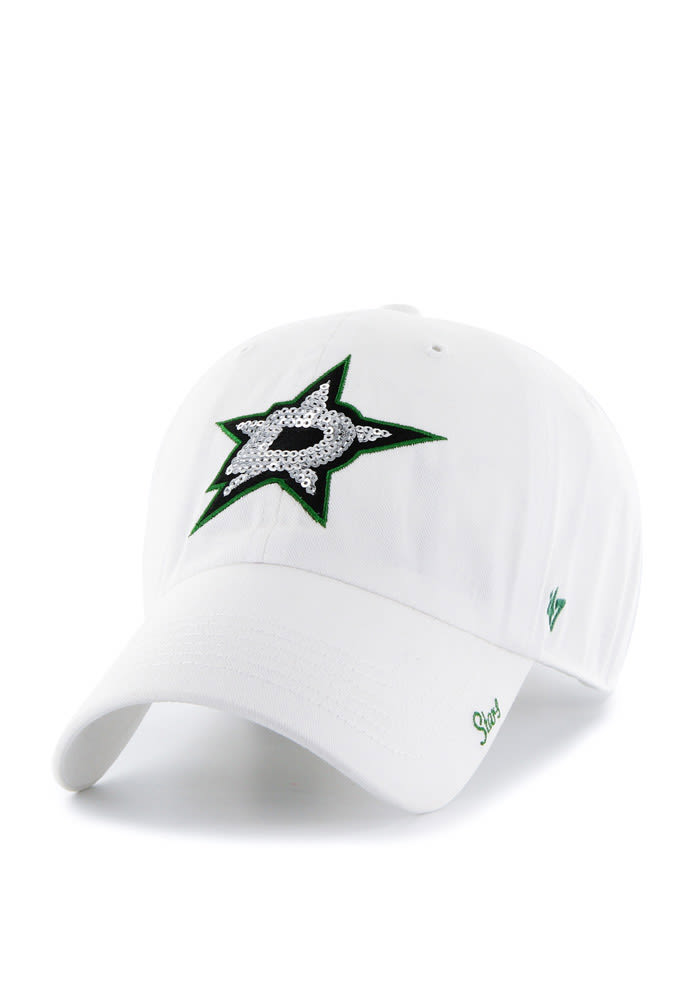 47 Dallas Stars White Sparkle Clean Up Womens Adjustable Hat
