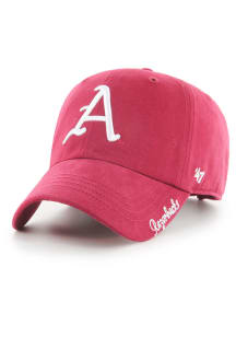 47 Arkansas Razorbacks Red Logo Miata Clean Up Womens Adjustable Hat