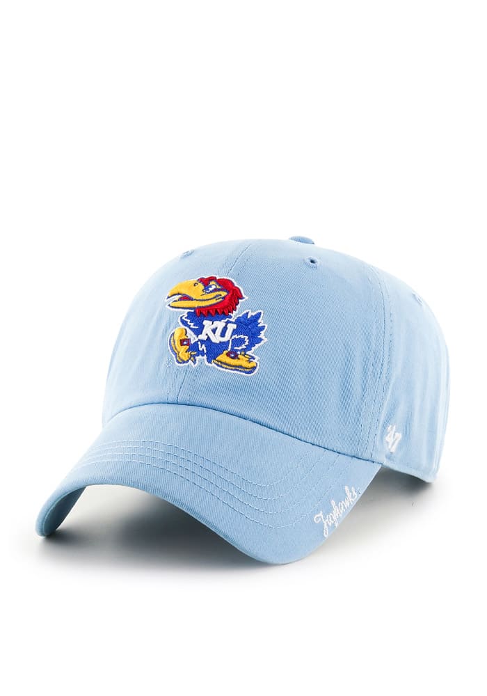 47 Kansas Jayhawks Light Blue Miata Clean Up Womens Adjustable Hat
