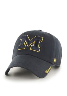 Michigan Wolverines 47 Miata Clean Up Womens Adjustable Hat - Navy Blue