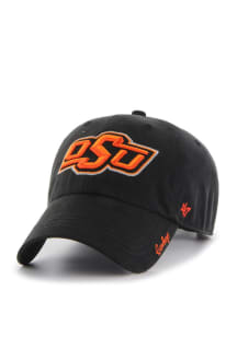 47 Oklahoma State Cowboys Black Miata Clean Up Womens Adjustable Hat