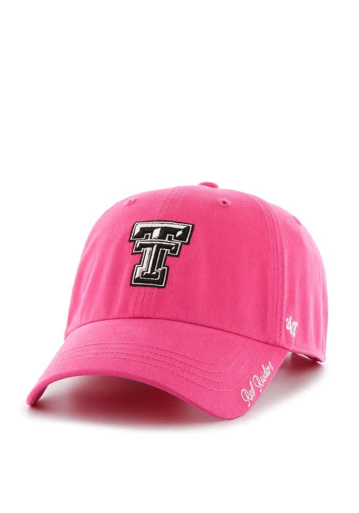 47 Texas Tech Red Raiders Pink Miata Clean Up Womens Adjustable Hat