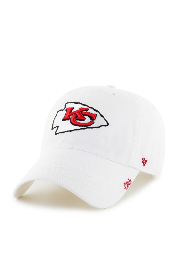 47 Kansas City Chiefs White Miata Clean Up Womens Adjustable Hat