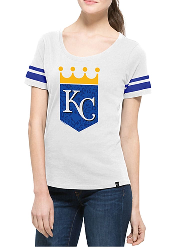 47 Kansas City Royals Womens White Halfback Scoop T-Shirt