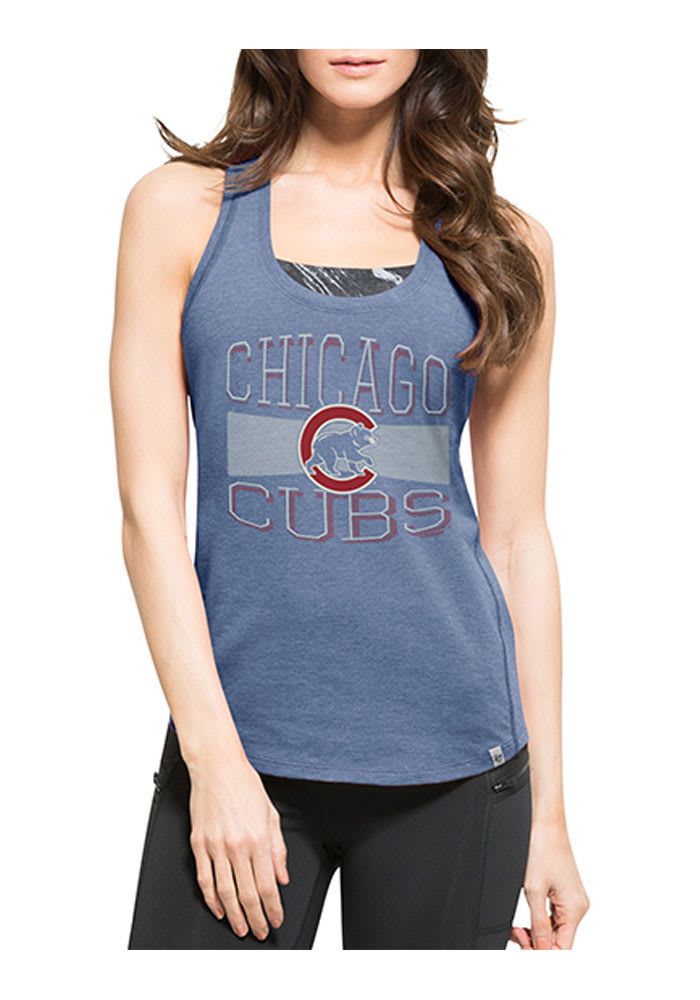 47 Chicago Cubs Womens Blue High Point Tank Tank Top