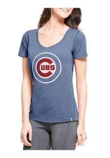 47 Chicago Cubs Womens Blue Shift SS Athleisure Tee