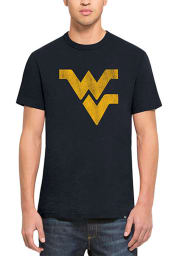 47 West Virginia Mountaineers Navy Blue Logo Short Sleeve Fashion T Shirt
