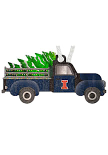 Illinois Fighting Illini Truck Ornament - Navy Blue