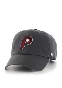 47 Philadelphia Phillies Charcoal 1975 Clean Up Youth Adjustable Hat