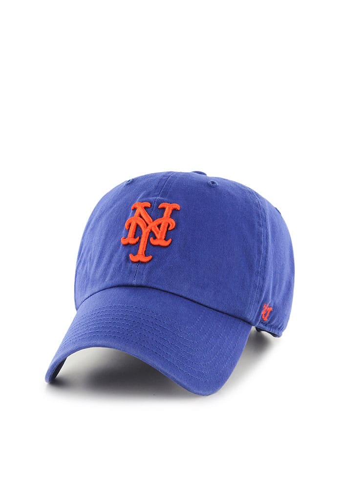 47 New York Mets Brand MLB Clean Up Adjustable Blue - Mr. Met Logo