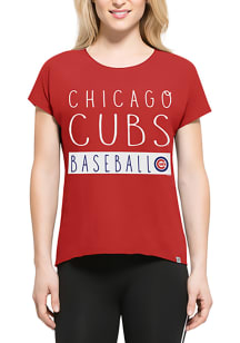 47 Chicago Cubs Womens Red Lumi SS Athleisure Tee