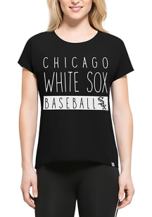 47 Chicago White Sox Womens Black Lumi SS Athleisure Tee