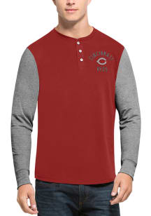 47 Cincinnati Reds Red Downfield Long Sleeve Fashion T Shirt