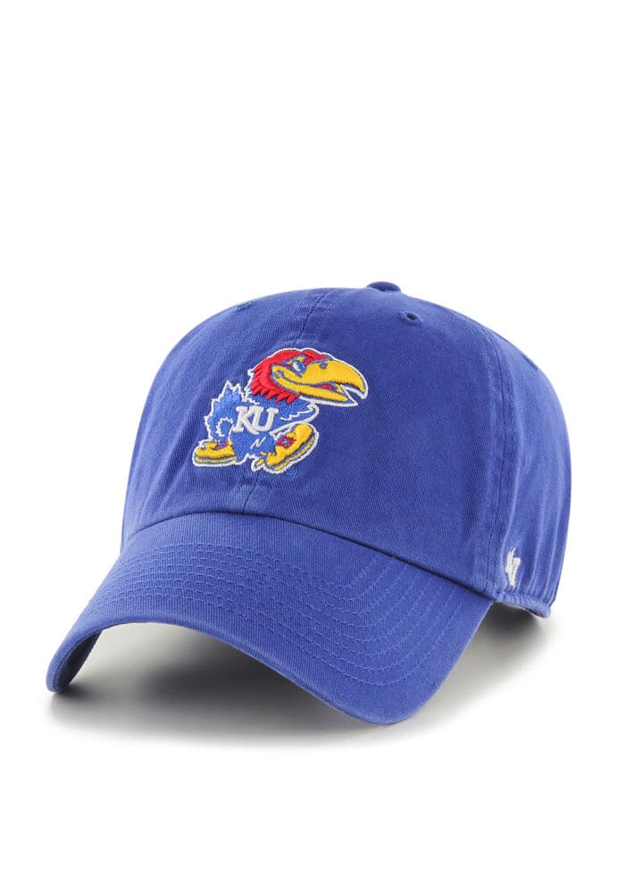 47 Kansas Jayhawks Blue Clean Up Adjustable Toddler Hat