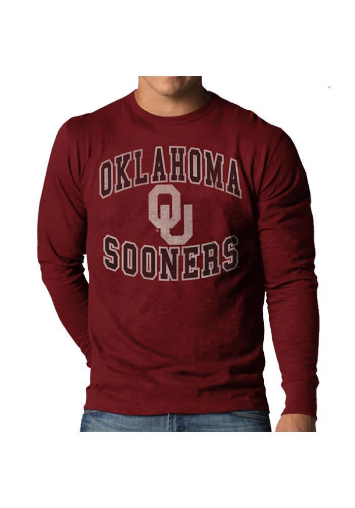 47 Oklahoma Sooners Crimson #1 Design Long Sleeve Fashion T Shirt